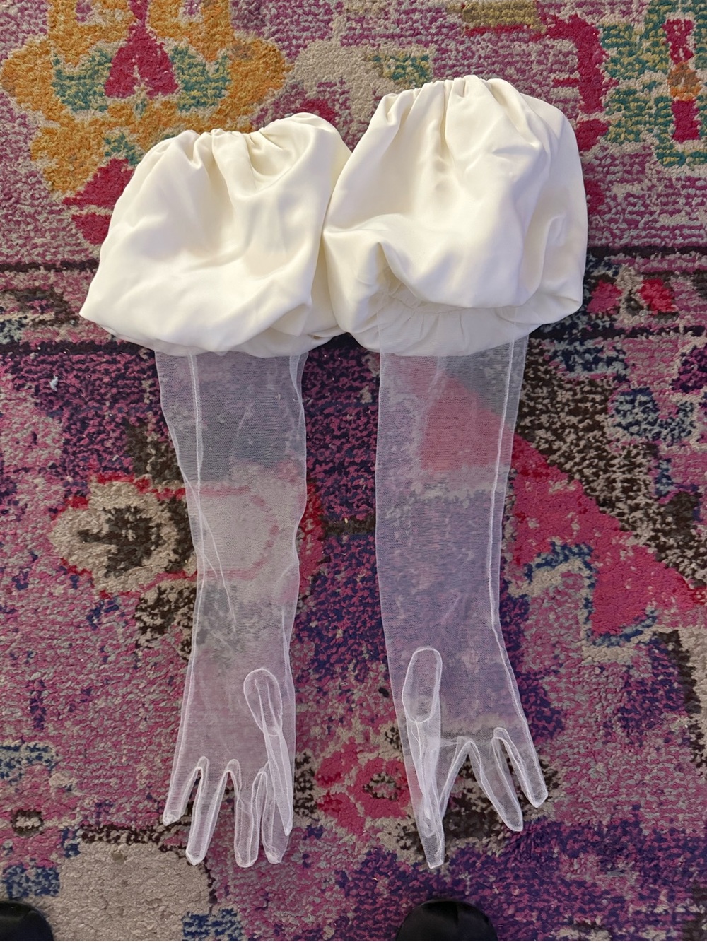 For Love & Lemons Serena Mini Dress Size 6 + Matching Gloves O/S - Picture 14 of 14